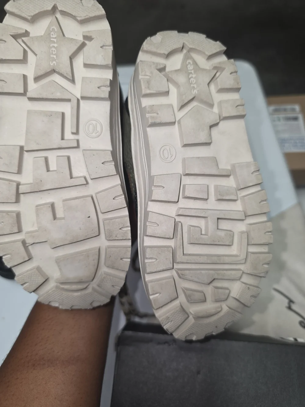 Carter's Black Kids Lace-Up Hiking Boots